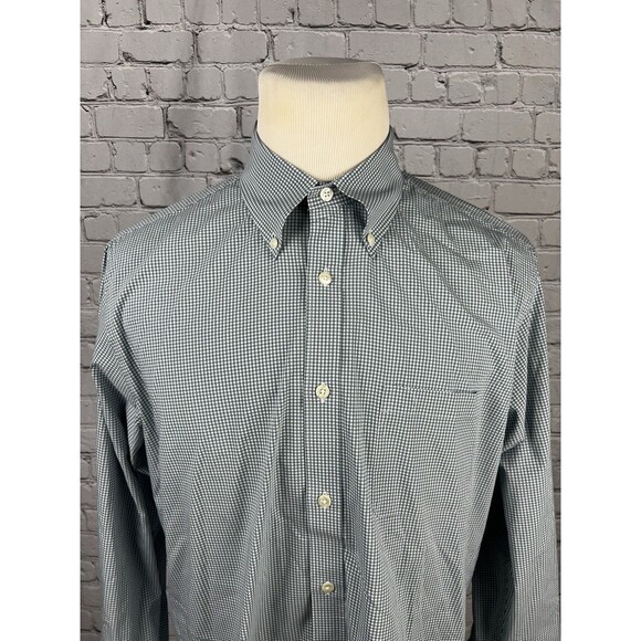Brooks Brothers Mens XL Regent Long Sleeve Button Down Shirt Cotton Blend Check - Picture 5 of 7